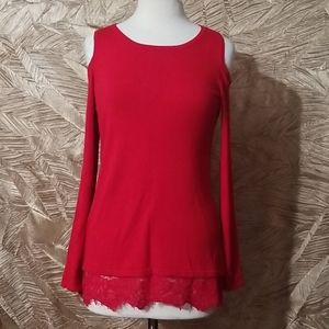 All at Once cold shoulder top